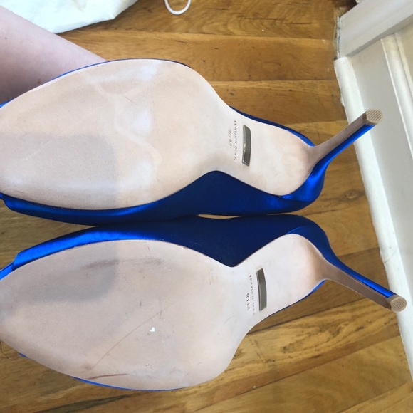 Badgley Mischka women’s Blue Lissa open toe pump - Picture 5 of 5